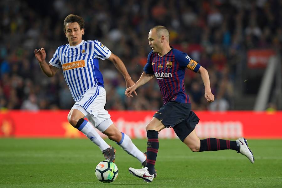 Partido marcado por las despedidas. Especialmente emotiva la de Andrés Iniesta, después de 16 años en el club. Por parte de la Real, también se vivirá un adiós, el de Xabi Prieto tras quince años compitiendo en las filas del conjunto 'txuri-urdin'