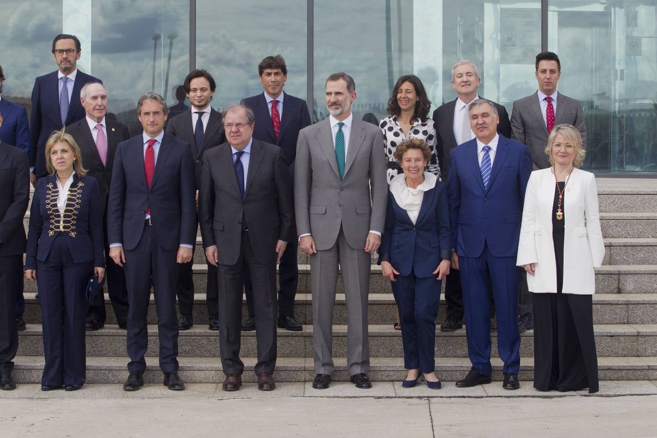 Tras abandonar Reinosa, el rey se ha desplazado a la localidad palentina