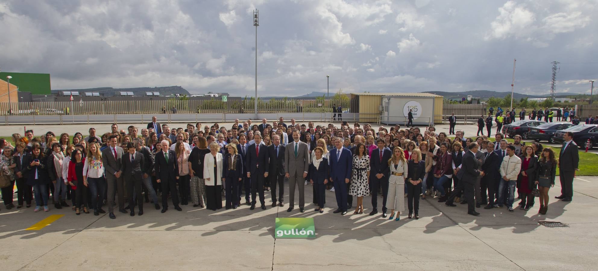 Tras abandonar Reinosa, el rey se ha desplazado a la localidad palentina