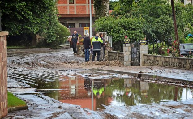 Imagen. Imagen de Pechón tras las intensas lluvias