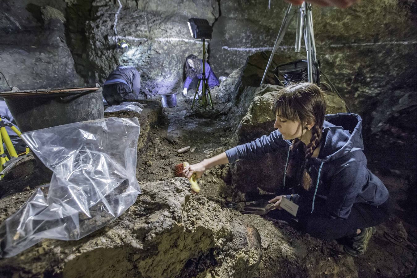 Fotos: Nueva excavación en la Cueva del Pendo
