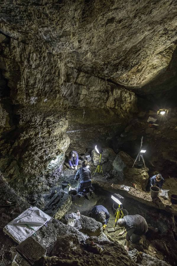 Fotos: Nueva excavación en la Cueva del Pendo