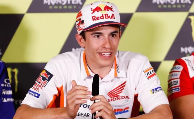 Marc Márquez en rueda de prensa