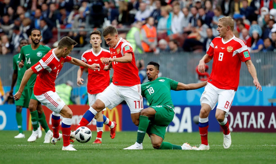 Las mejores fotos del partido inaugural del Mundial de Rusia 2018