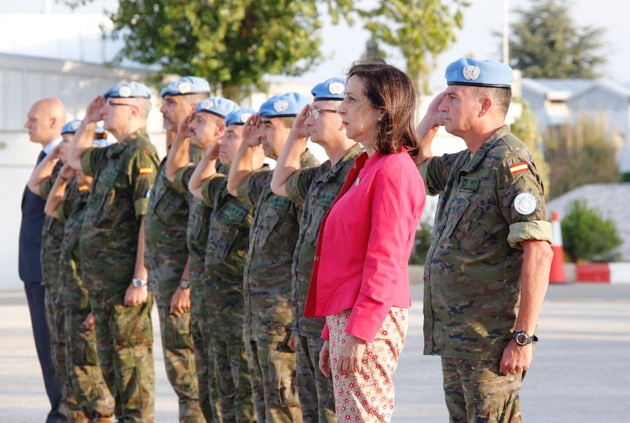 Se trata del primer viaje oficial que realiza la ministra a un contingente español en misión internacional