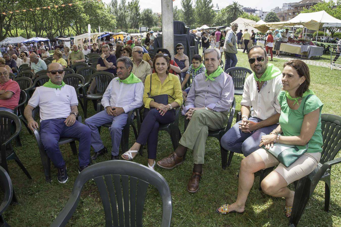 Marcano, Revilla y De la Sierra, en la XXV fiesta del PRC.