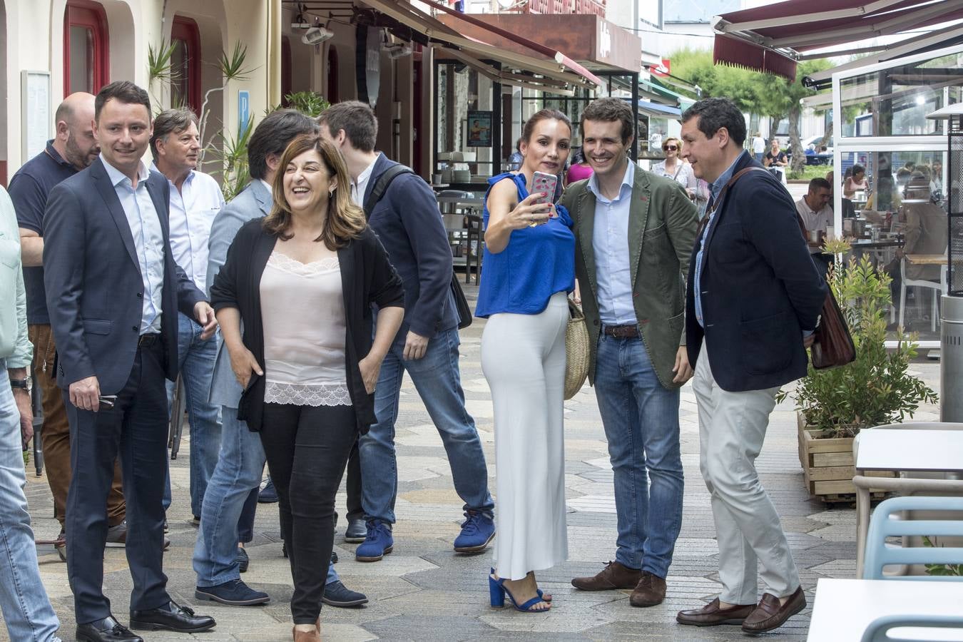 Fotos: Pablo Casado, en un acto con afiliados del PP en Santander