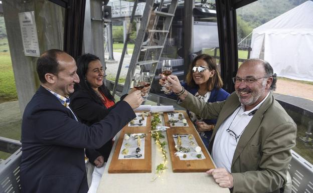 Cena gourmet desde las alturas