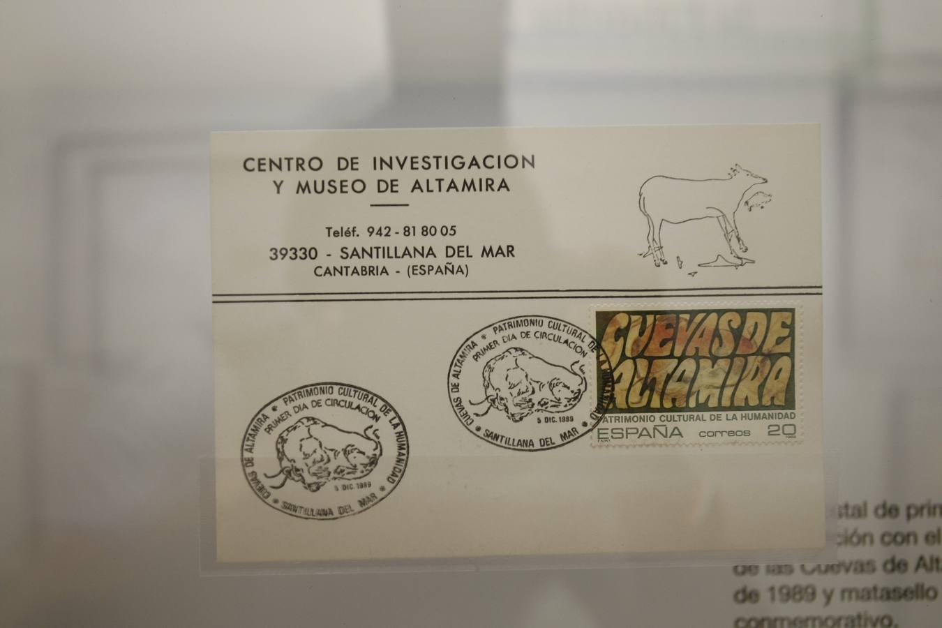 Altamira muestra su patrimonio arqueológico a través de sellos y documentos postales 