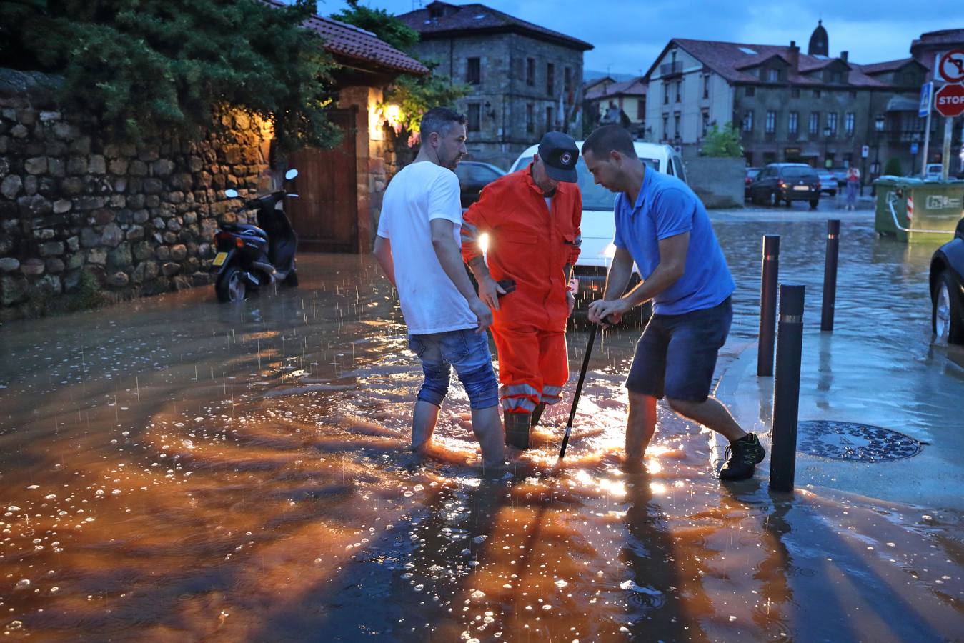 Fotos: Tromba de agua en Cabezón de la Sal