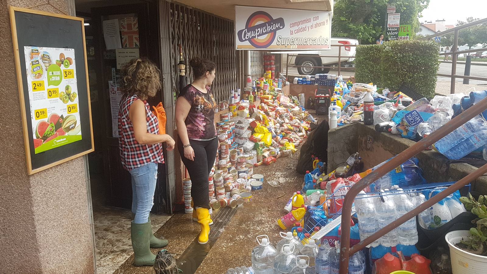 Fotos: La tromba de agua dejó importantes inundaciones en San Vicente