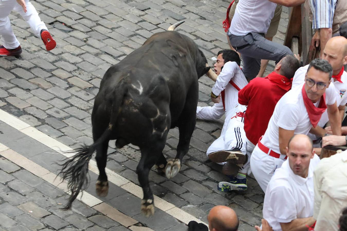 Los toros de Jandilla han provocado el segundo herido por asta de toro de estos Sanfermines.