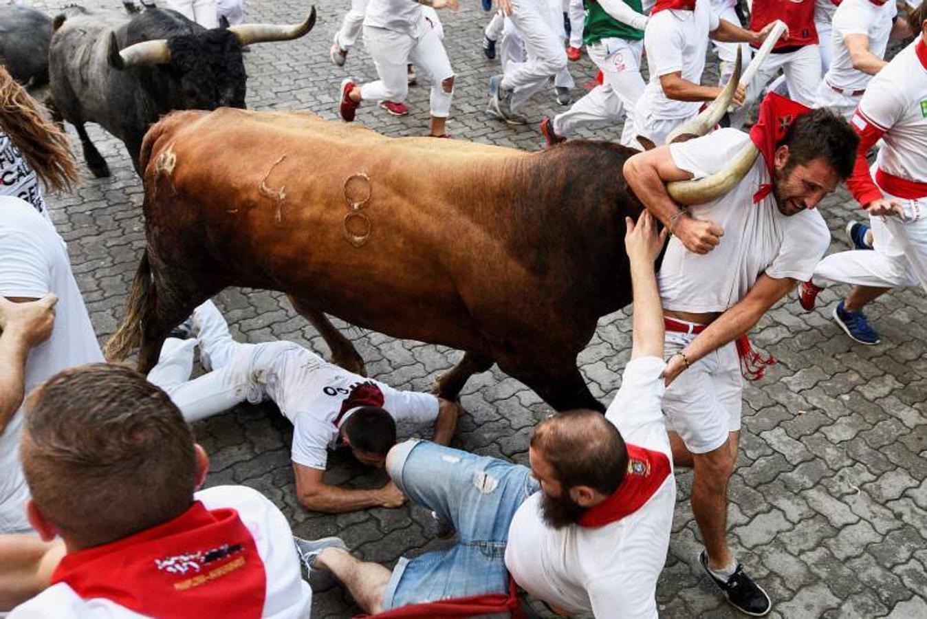 La carrera ha sido la más rápida de las fiestas con 2 minutos y 12 segundos de duración y siete heridos, todos por contusiones