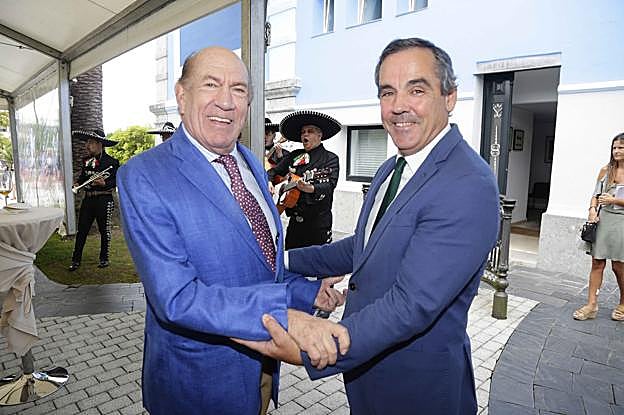 Antonio Suárez y Fernando Guerra, dos de los empresarios mexicanos que promueven este proyecto. 