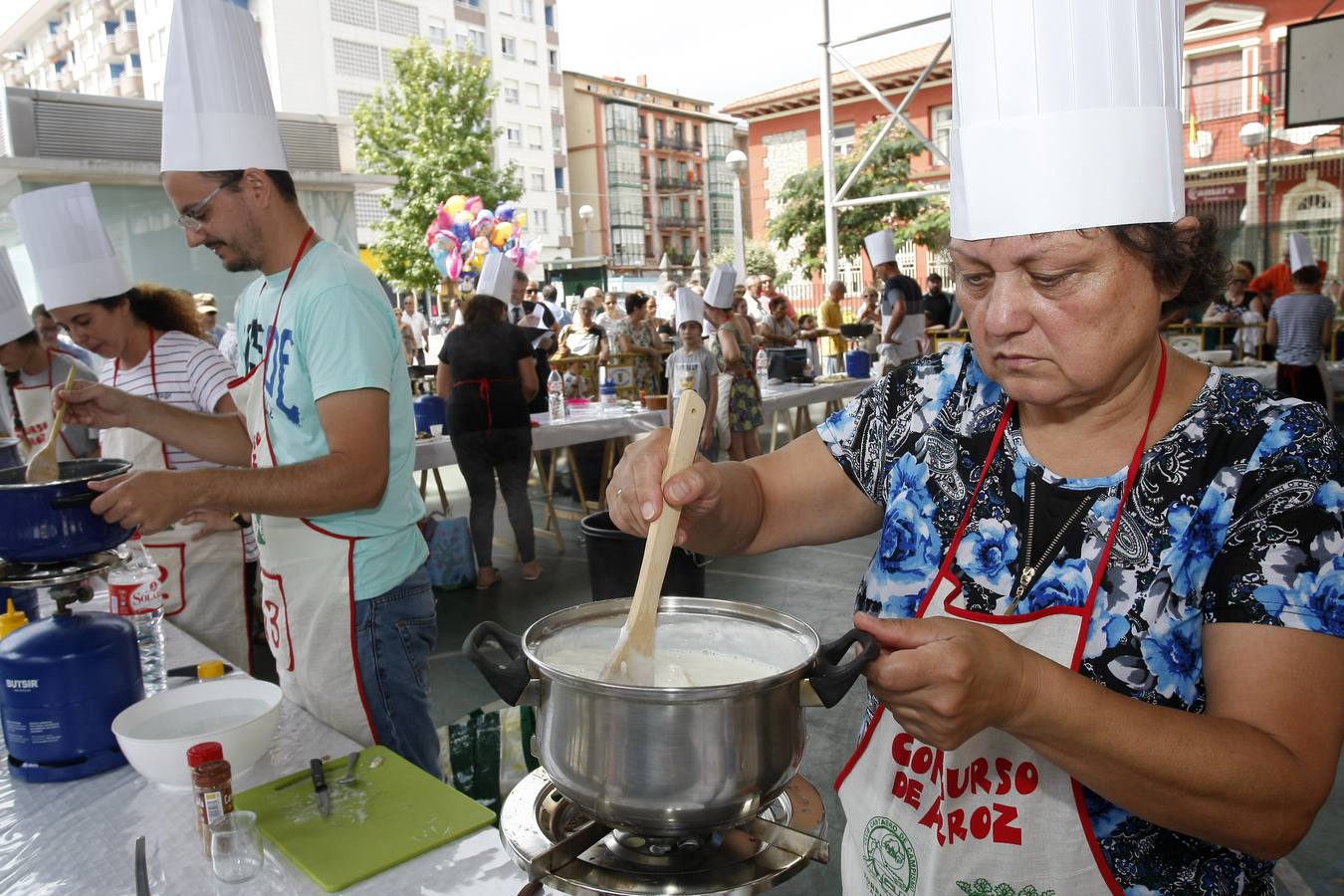 Fotos: Concurso de arroz en la Plaza de La Llama