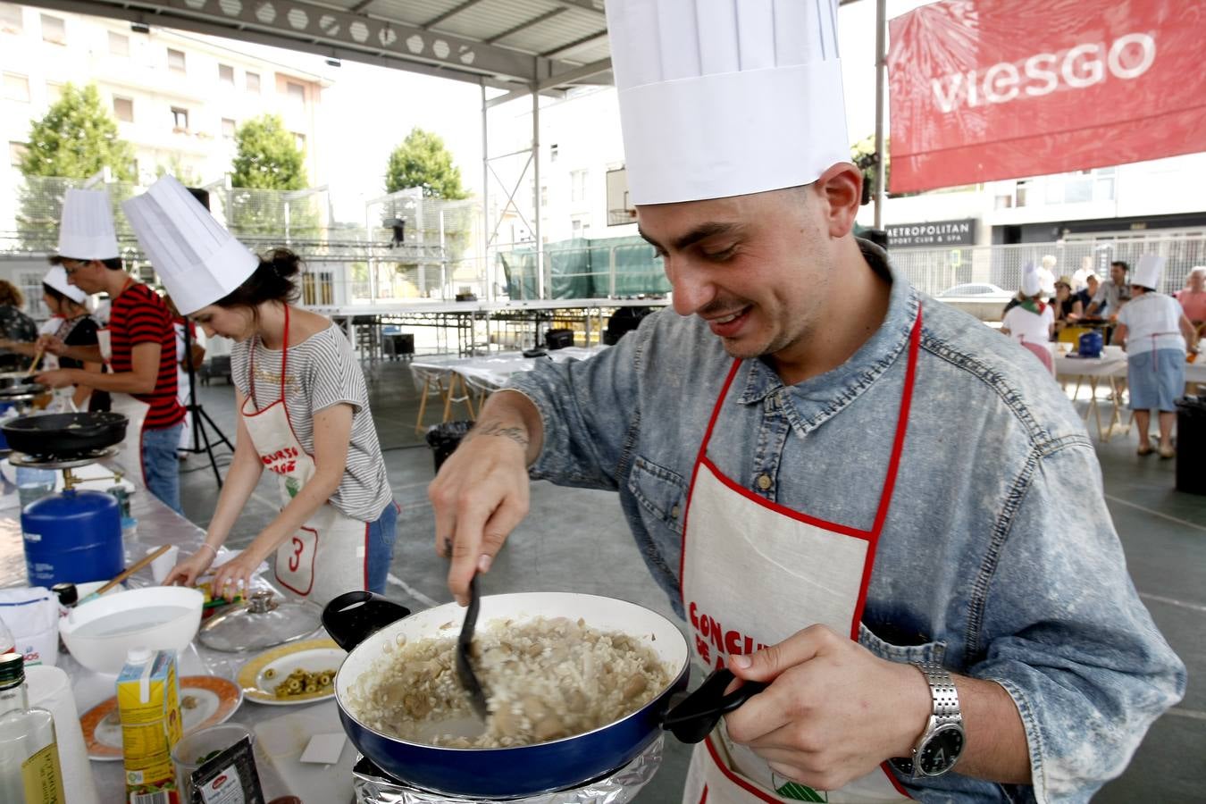 Fotos: Concurso de arroz en la Plaza de La Llama