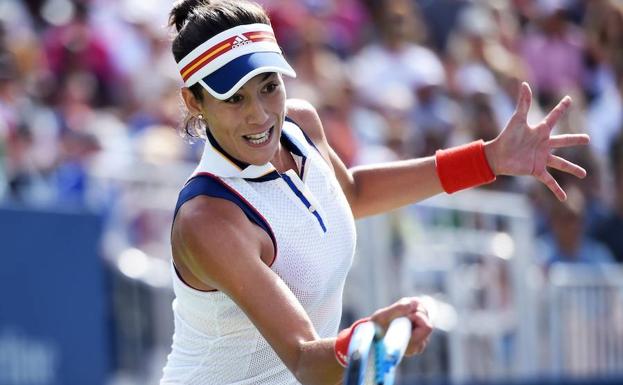 Garbiñe Muguruza, el año pasado durante la disputa del US Open. 