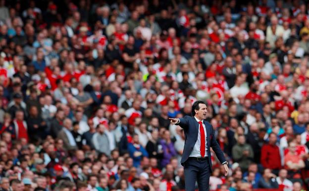 Unai Emery, durante el partido. 