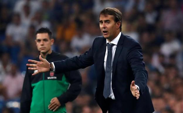 Julen Lopetegui, durante el encuentro.