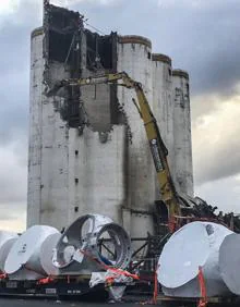 Imagen secundaria 2 - La eliminación de silos cambia la fisonomía de la zona.