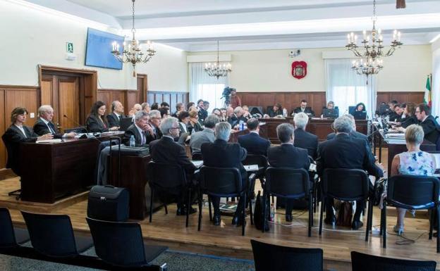 Vista de la sala del juicio de la pieza política del caso ERE.