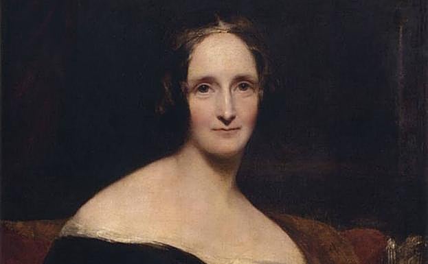 La escritora Mary Shelley retratada por Richard Rothwell, en 1840