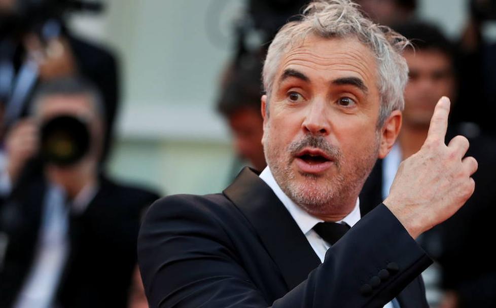 El director mexicano Alfonso Cuarón durante su visita a la 75 edición del Festival de Cine de Venecia.