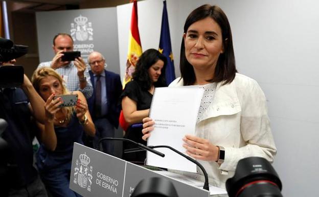 La exministra Carmen Montón.