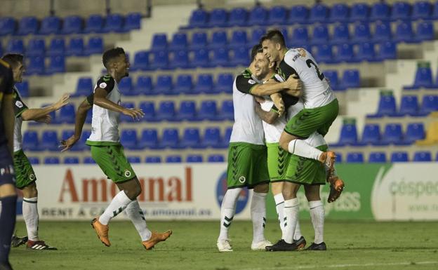 El Racing, en el último choque de Copa del Rey.