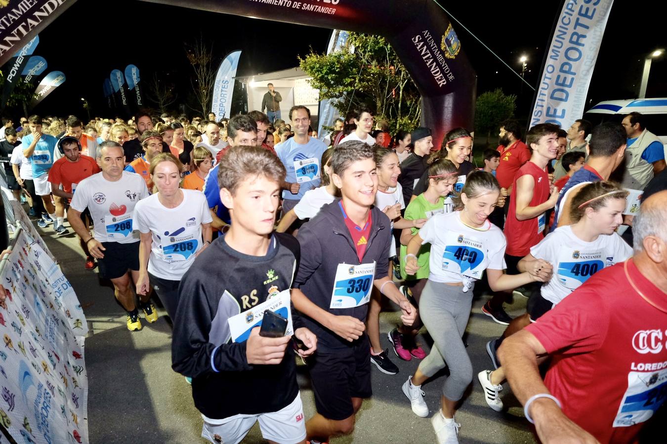 Fotos: Carrera noctura de Santander