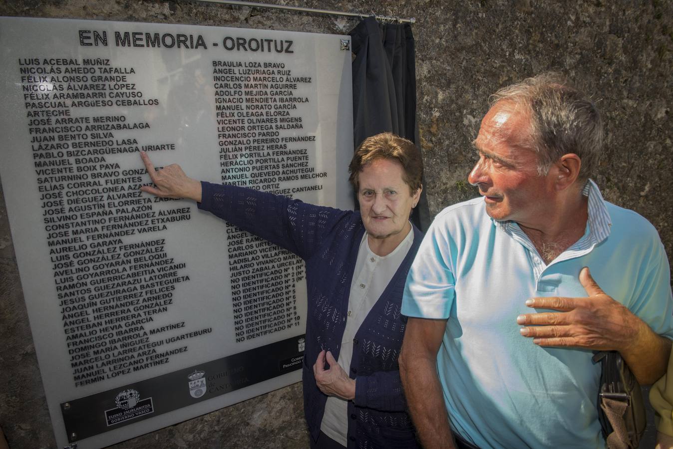 Cantabria, País Vasco y Asturias han recordado a los milicianos de la 'Lista Larrinoa', bombardeados en Ampuero en el verano de 1937