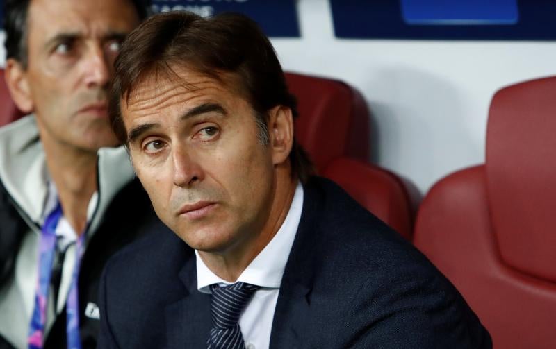 Lopetegui, durante el partido.