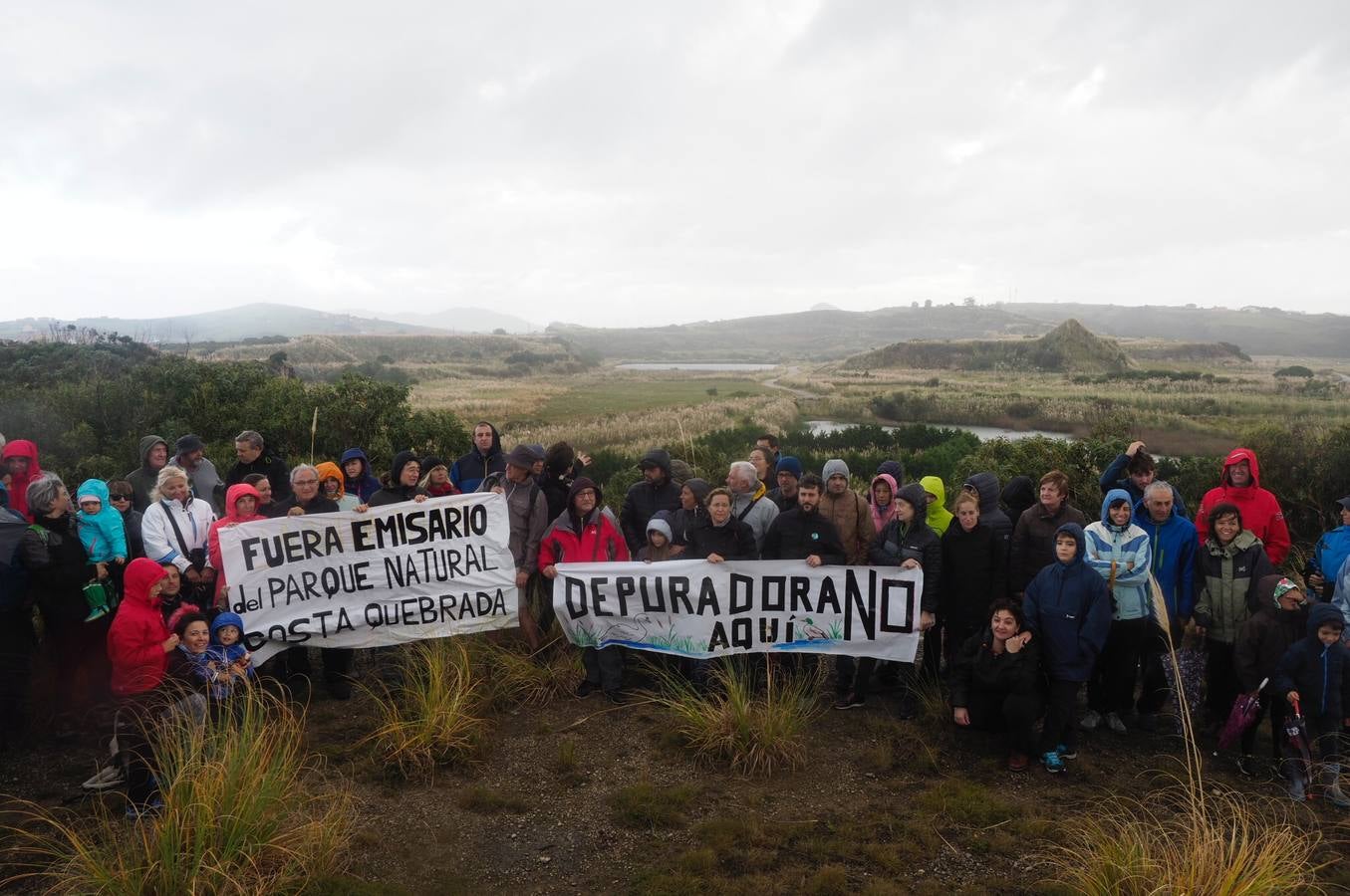 Fotos: Marcha contra la instalación de la futura depuradora en Cuchía