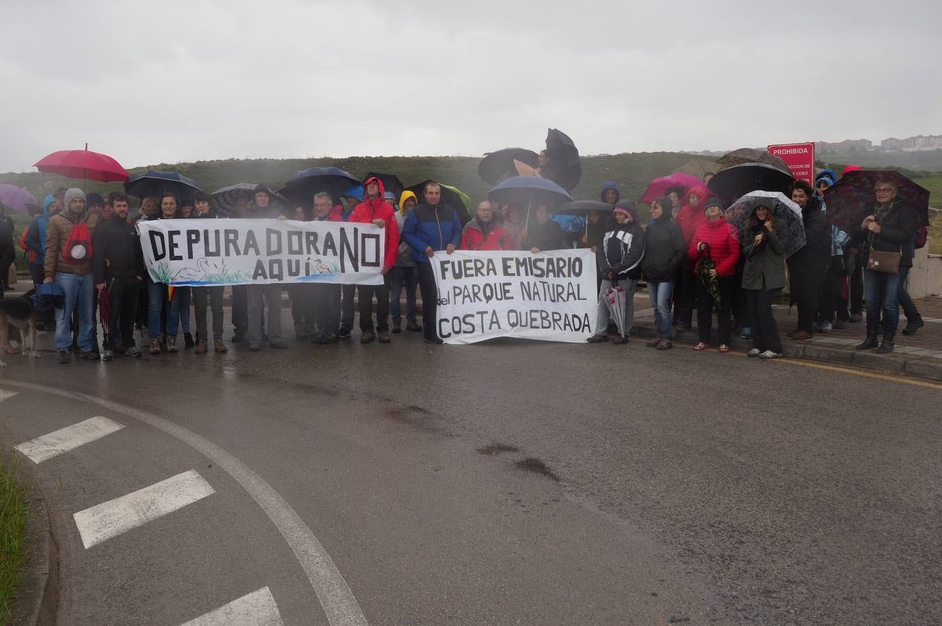 Fotos: Marcha contra la instalación de la futura depuradora en Cuchía