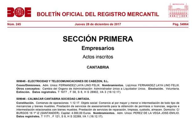 MODIFICACIÓN. En diciembre de 2017, la empresa Training 02 Consulting registra la ampliación del objeto social y a la gestión de centros e instalaciones deportivas agrega la «prestación de servicios sociales y actividades relacionadas con la industria del turismo». De esta forma, la empresa cumpliría con las condiciones del contrato de gestión de la Oficina de Participación del Ayuntamiento de Torrelavega a la que había optado.