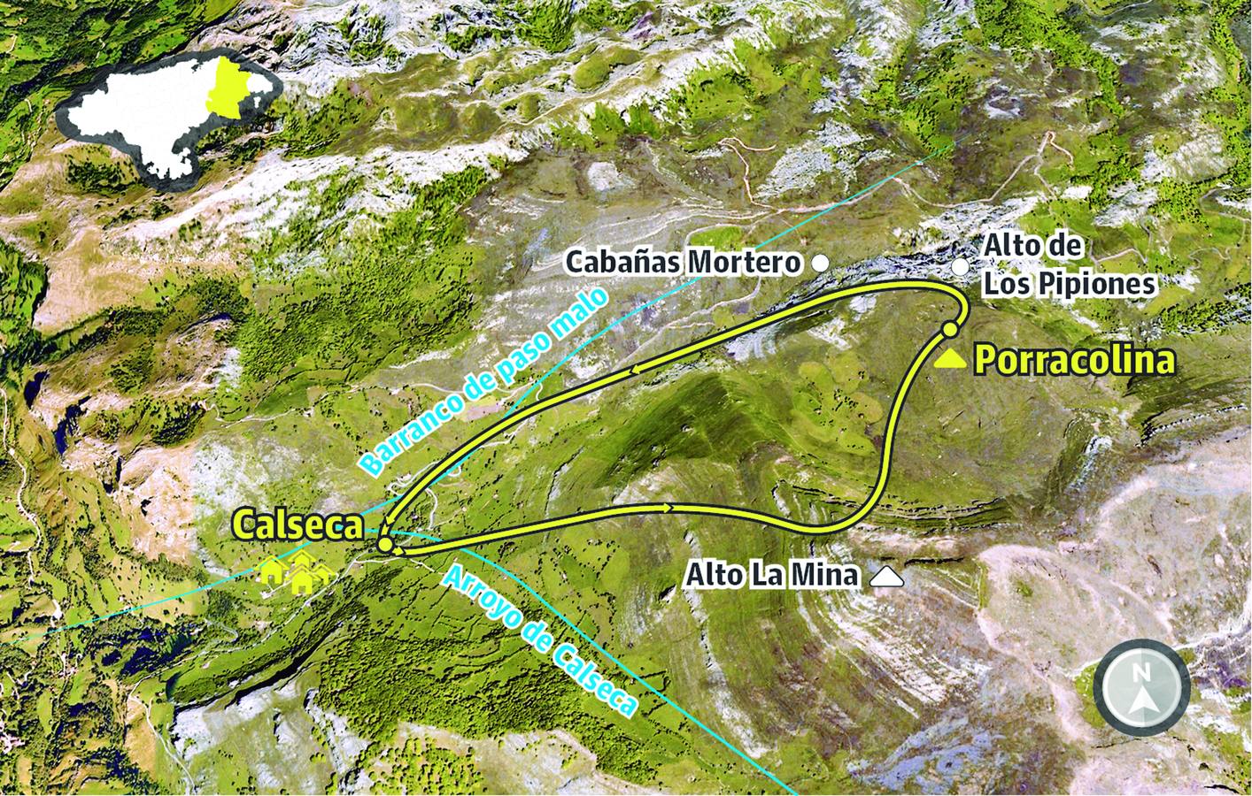 Los siete kilómetros del trazado