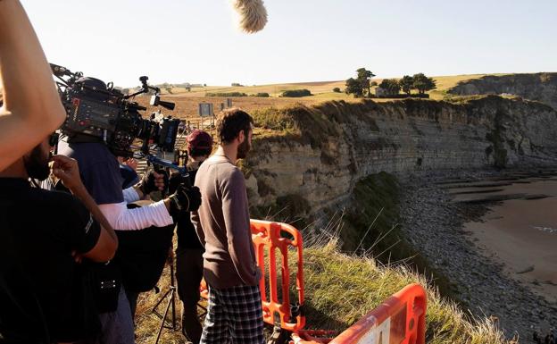 La playa de Langre, uno de los escenarios de la película. 