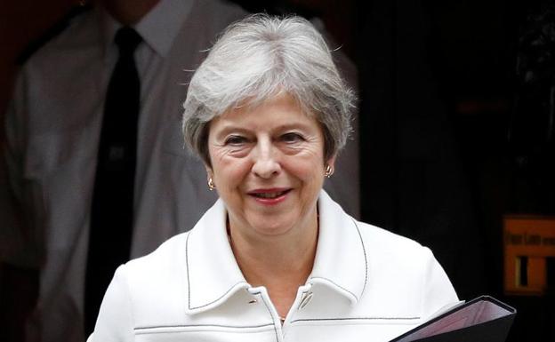 La primera ministra británica, Theresa May. 