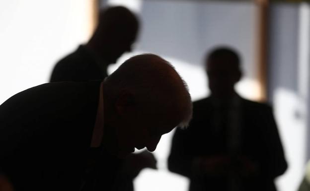 El ministro de Interior del gobierno alemán, Horst Seehofer (CSU) durante la noche electoral.