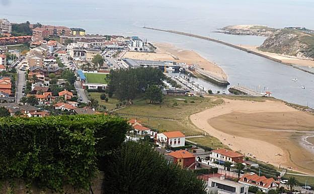 Vista aérea de Suances. 