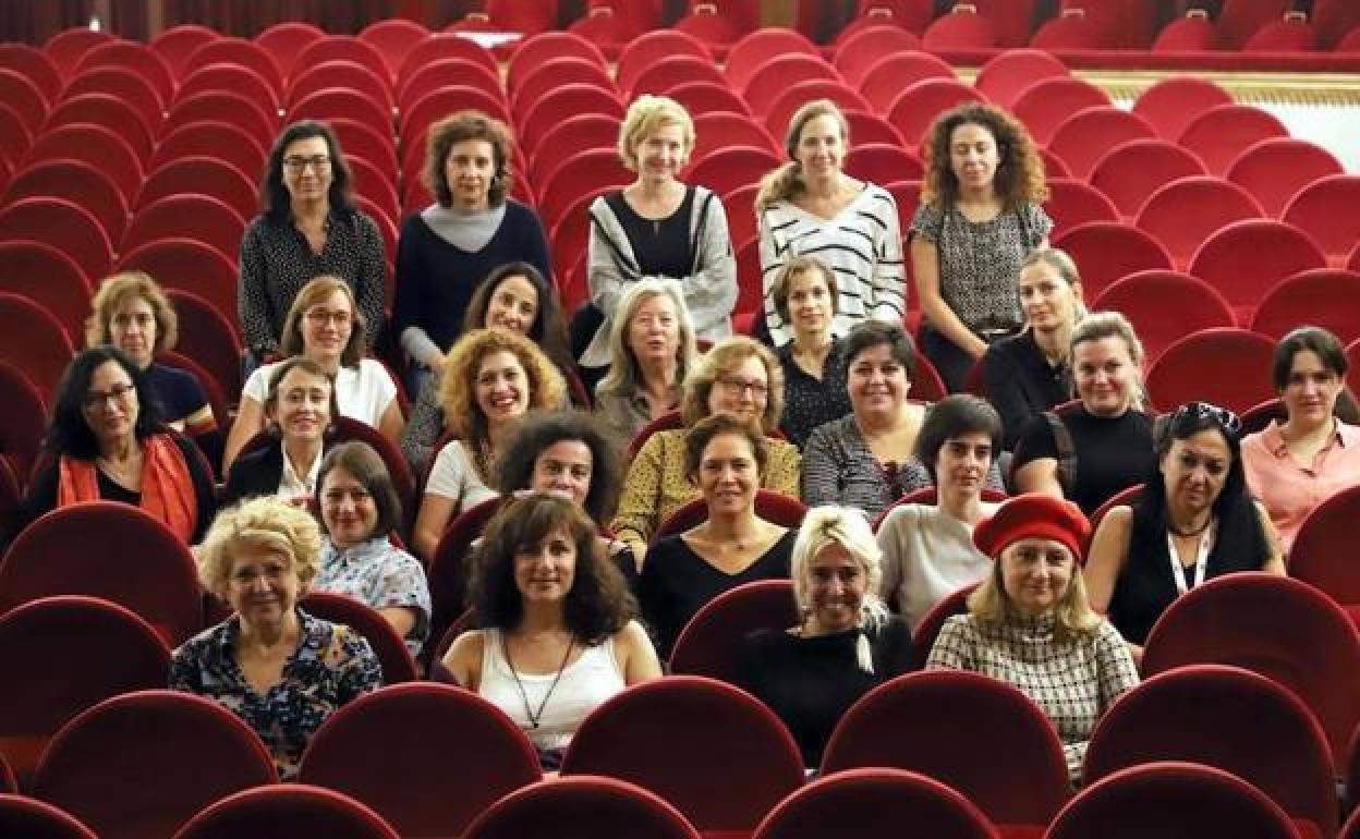 Participantes en la mesa redonda 'Mujeres productoras de cine en España'.