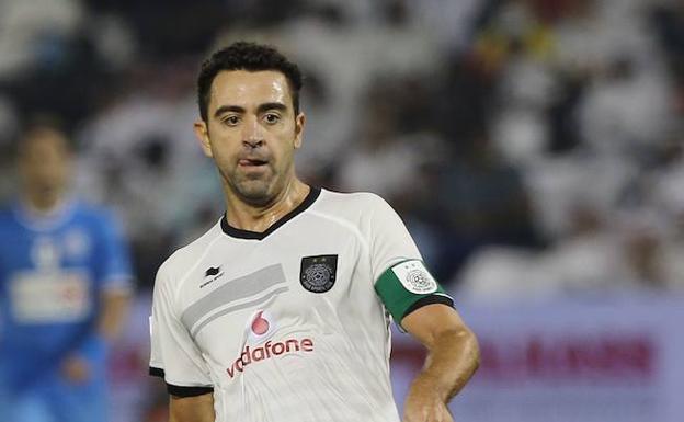 Xavi Hernández, durante un partido. 