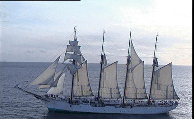 El buque-escuela de la Armada española Juan Sebastián Elcano.