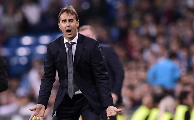 Julen Lopetegui, durante el partido contra el Viktoria Pilsen. 