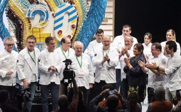 El chef Juan Mari Arzak fue homenajeado en la jornada inaugural de San Sebastian Gastronomika.