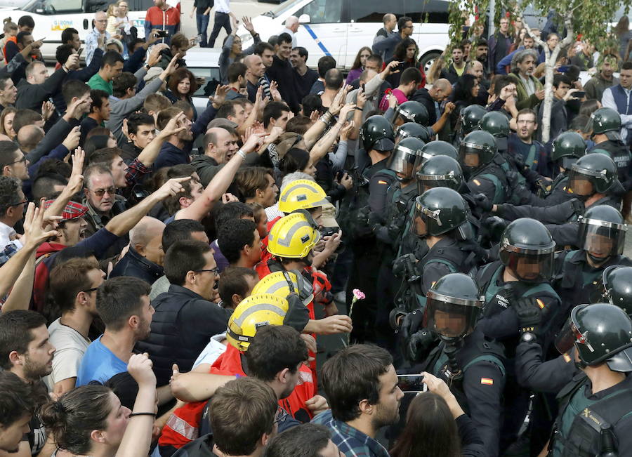 Disturbios producidos durante el 1-O.