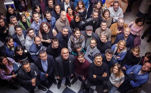 Cineastas, actores y productores, durante la presentación del festival.