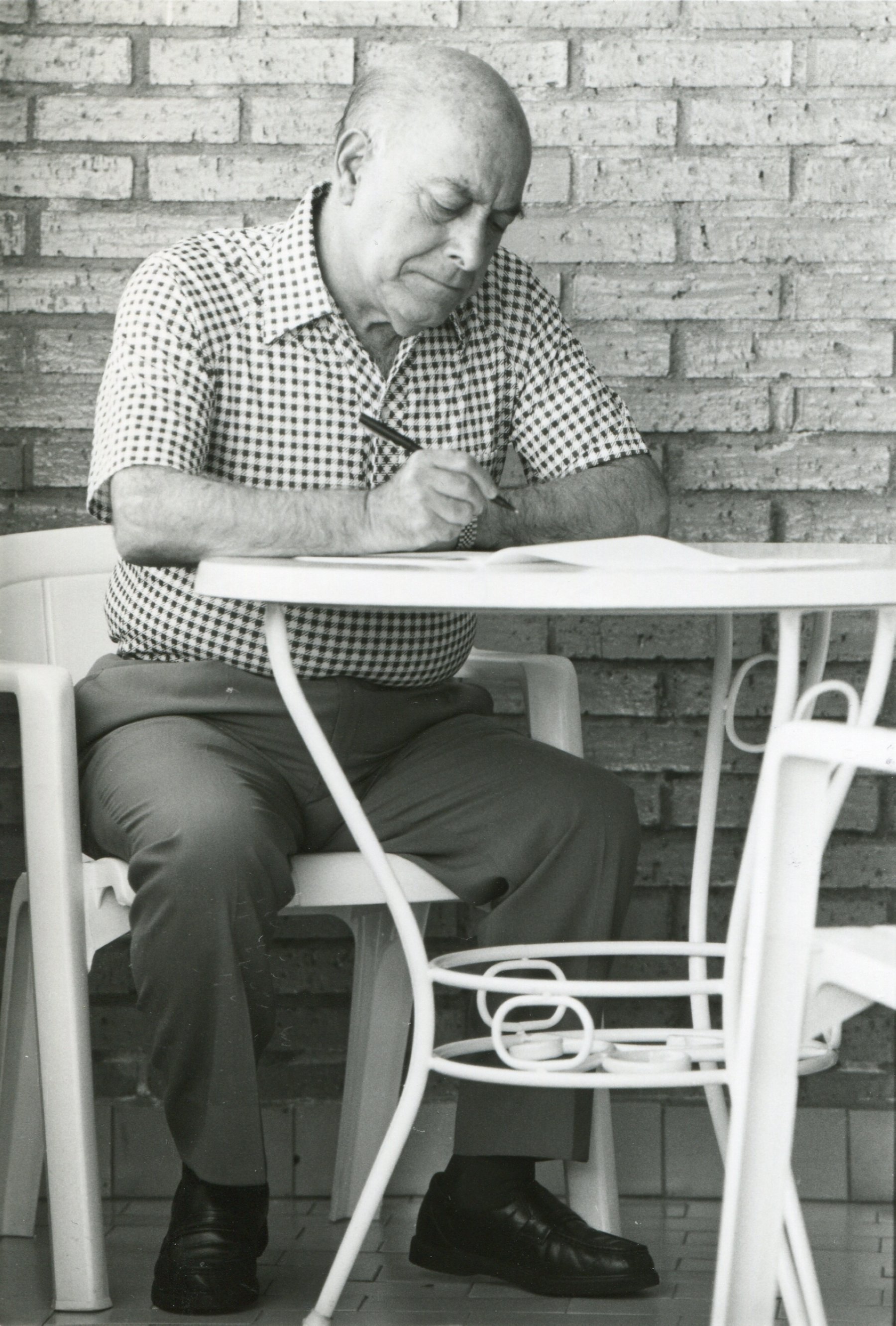 Fotografía de archivo de Eulalio Ferrer, en Santander. 