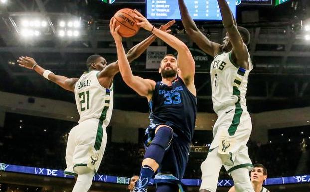 Marc Gasol, durante el partido. 