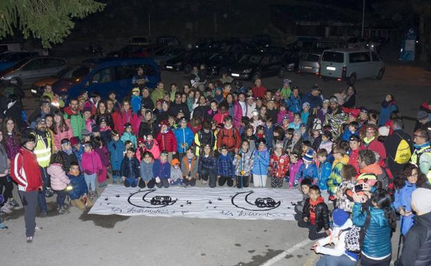 Algunos de los participantes en la 'Trotabúhos' y la 'Trotamochuelos'